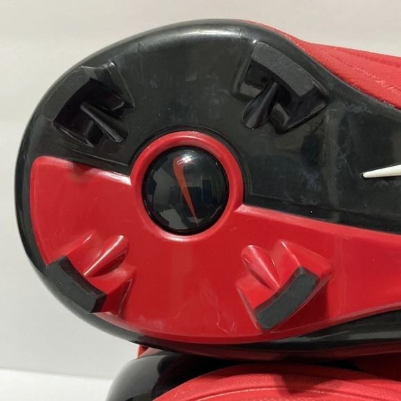 Nike Air NWOB Black & Red Gorpcore Hurache Edition Baseball Cleats Size 14 - Picture 5 of 8